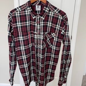 Burgundy, Black, White and Gray Salomon Men’s Shirt